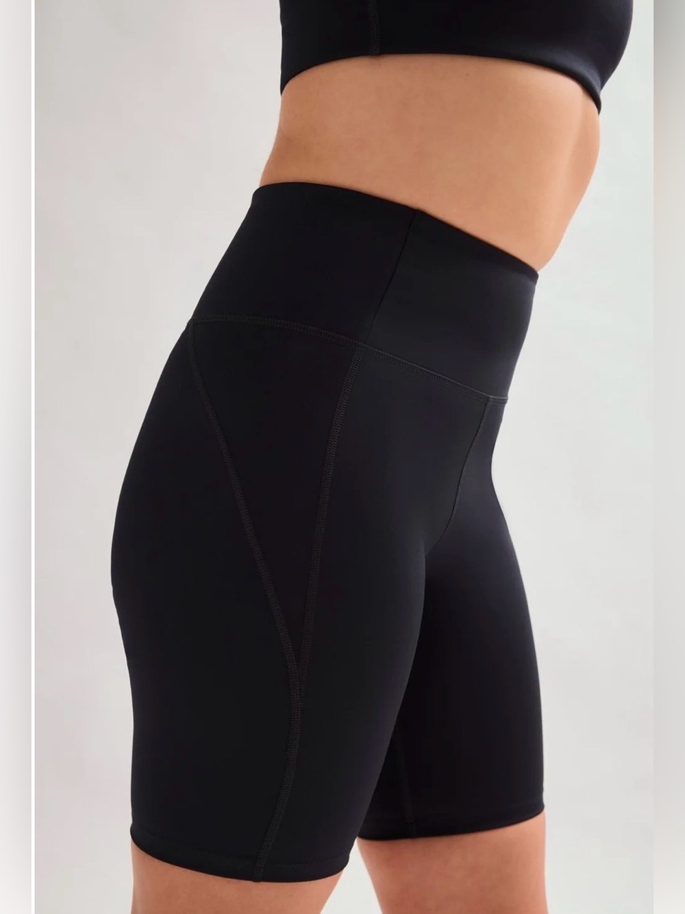 girlfriend collective Black High-Rise Bike Shorts